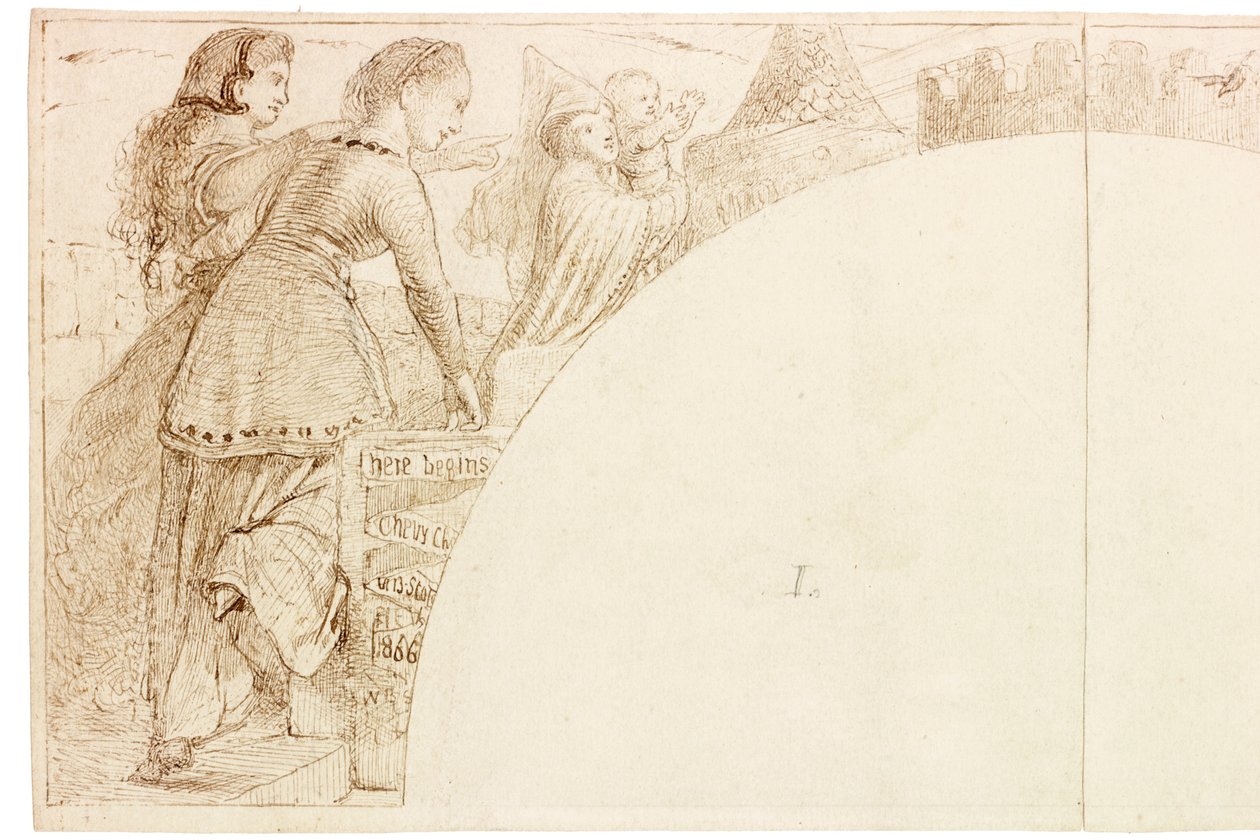 Esquisse pour une fresque à Wallington Hall - William Bell Scott