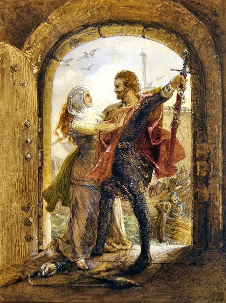 La Cour du Roi de la Mer - William Bell Scott