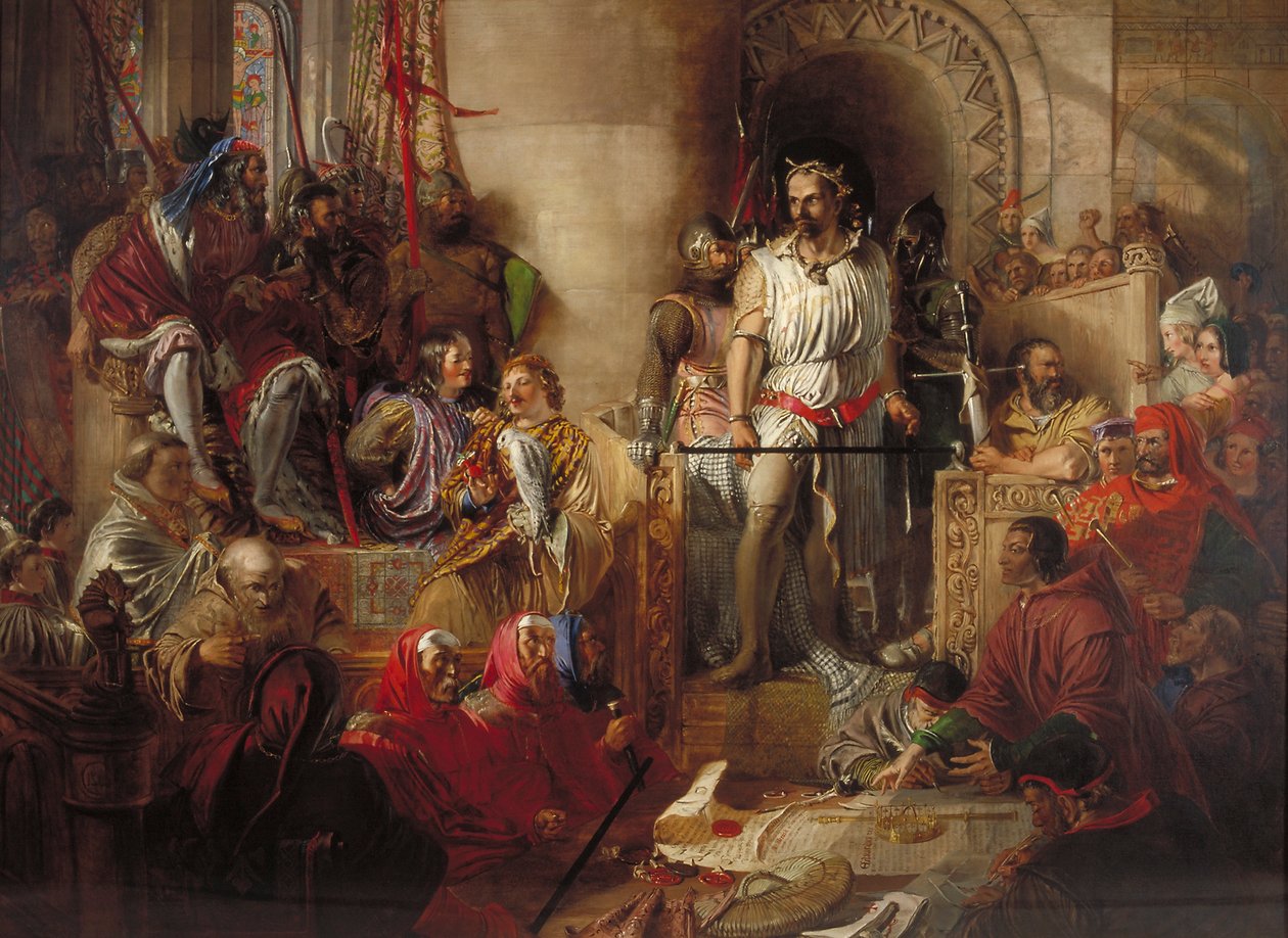Le procès de Sir William Wallace à Westminster - William Bell Scott