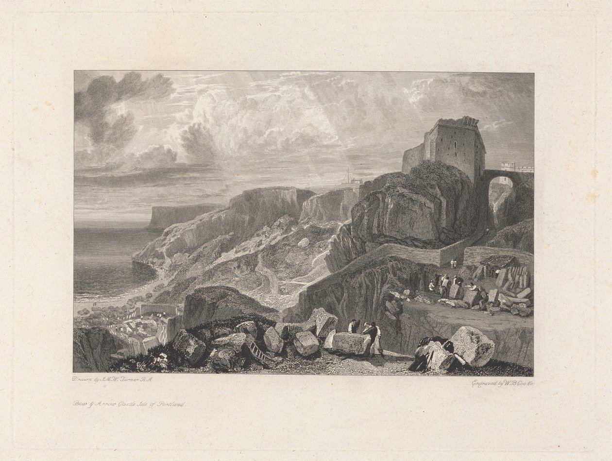 Château de Bow and Arrow, Île de Portland - William Bernard Cooke
