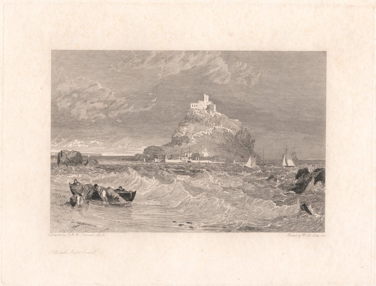 Mont Saint-Michel, Cornouailles - William Bernard Cooke
