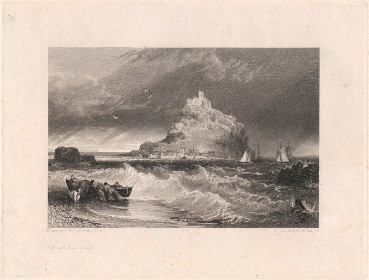 Mont Saint-Michel, Cornouailles - William Bernard Cooke