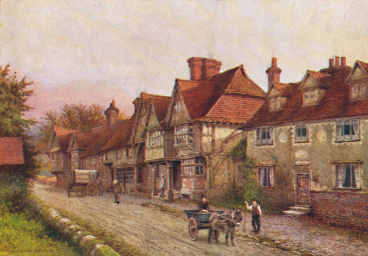 Chiddingstone depuis le coin du cimetière, 1907 - William Biscombe Gardner