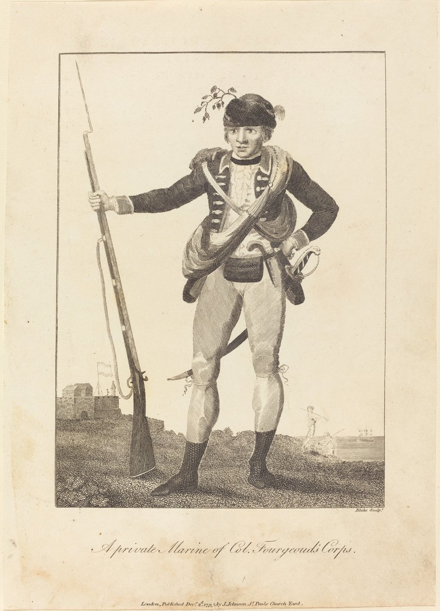 Un Marine Privé du Corps du Col. Fourgeoud - William Blake