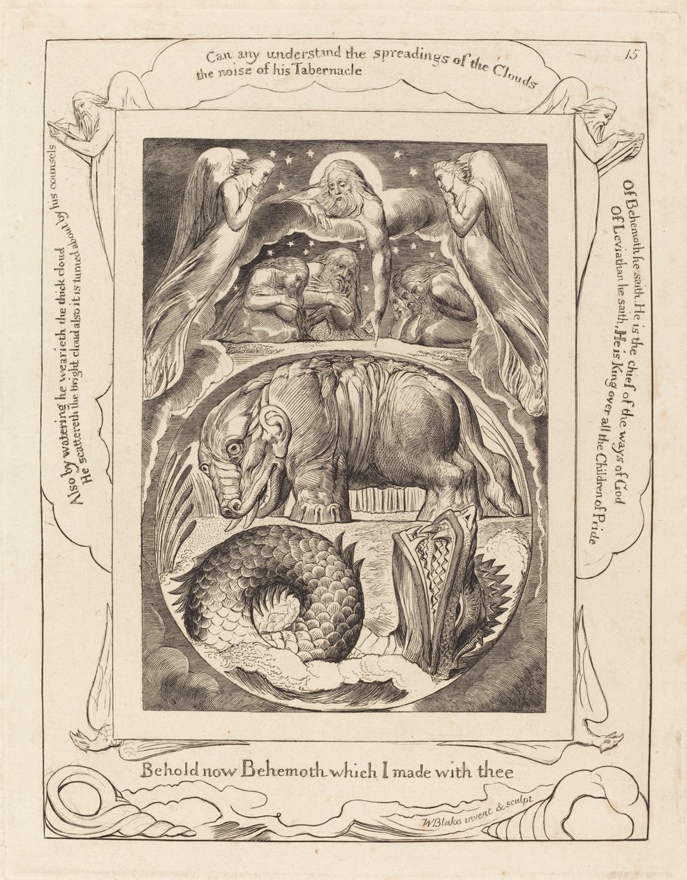 Béhémoth et Léviathan - William Blake