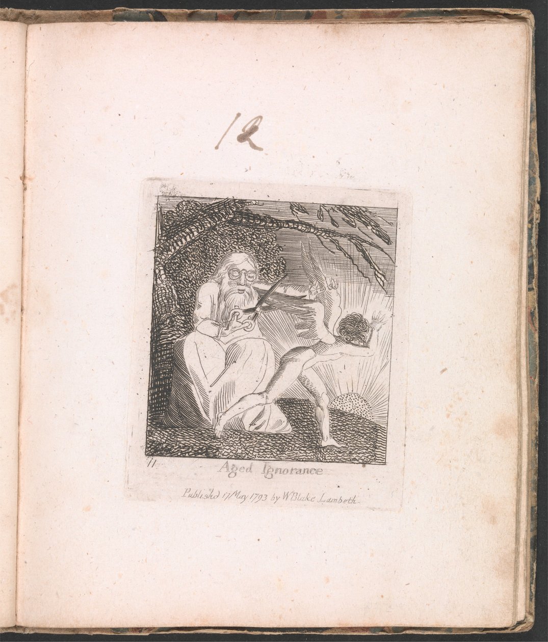 Pour les Enfants. Les Portes du Paradis, Planche 13, Ignorance Vieillie - William Blake