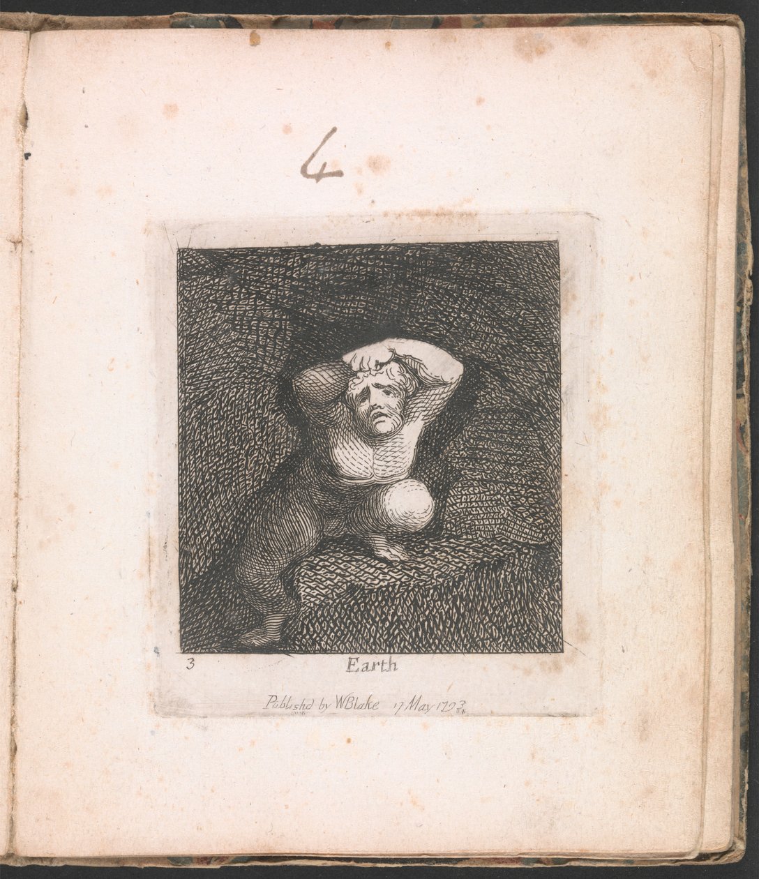 Pour les enfants. Les Portes du Paradis, Planche 5, "Terre" - William Blake