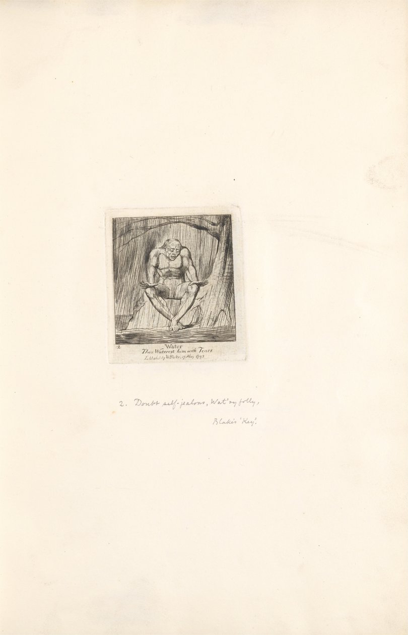 Pour les Sexes - Les Portes du Paradis, Planche 4, Eau - William Blake