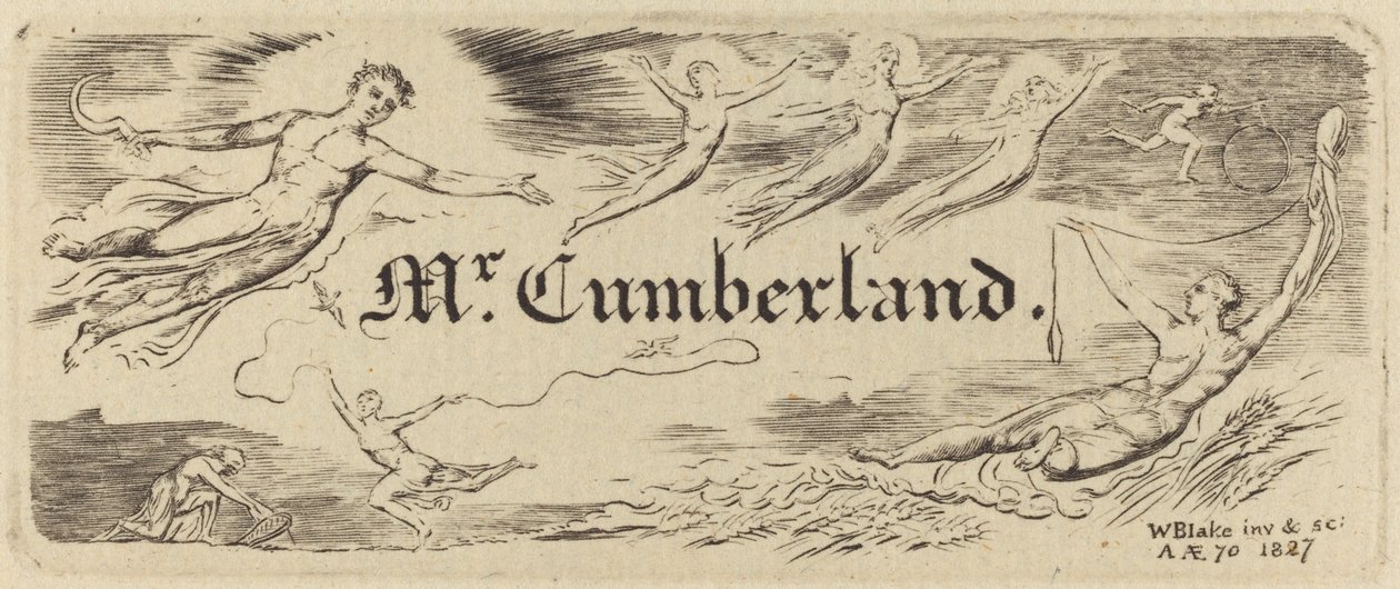 La carte de George Cumberland, 1827 - William Blake