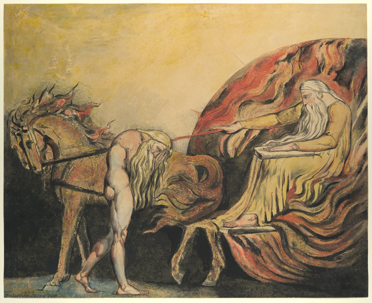 Dieu Jugeant Adam - William Blake