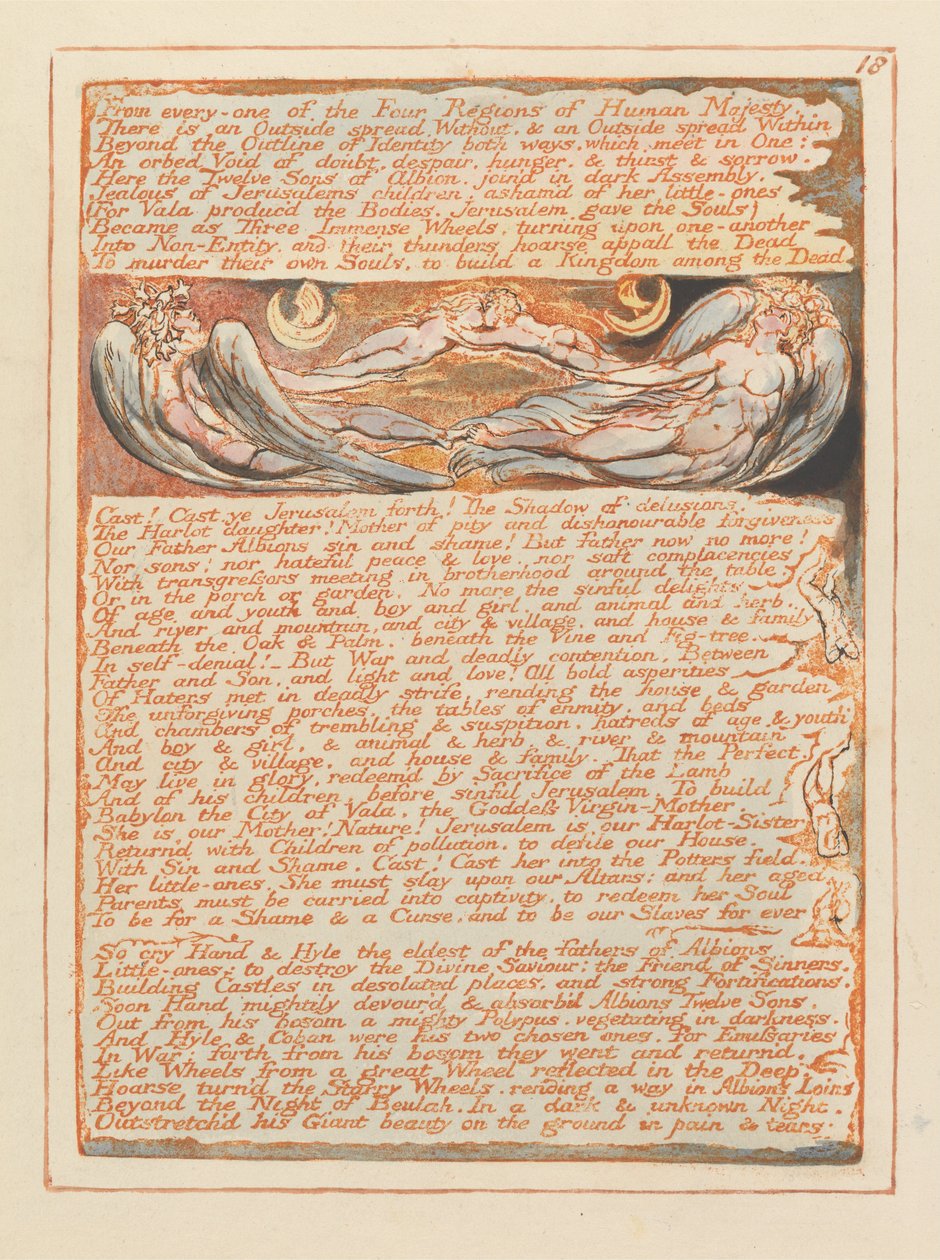 Jérusalem, Planche 18 - William Blake