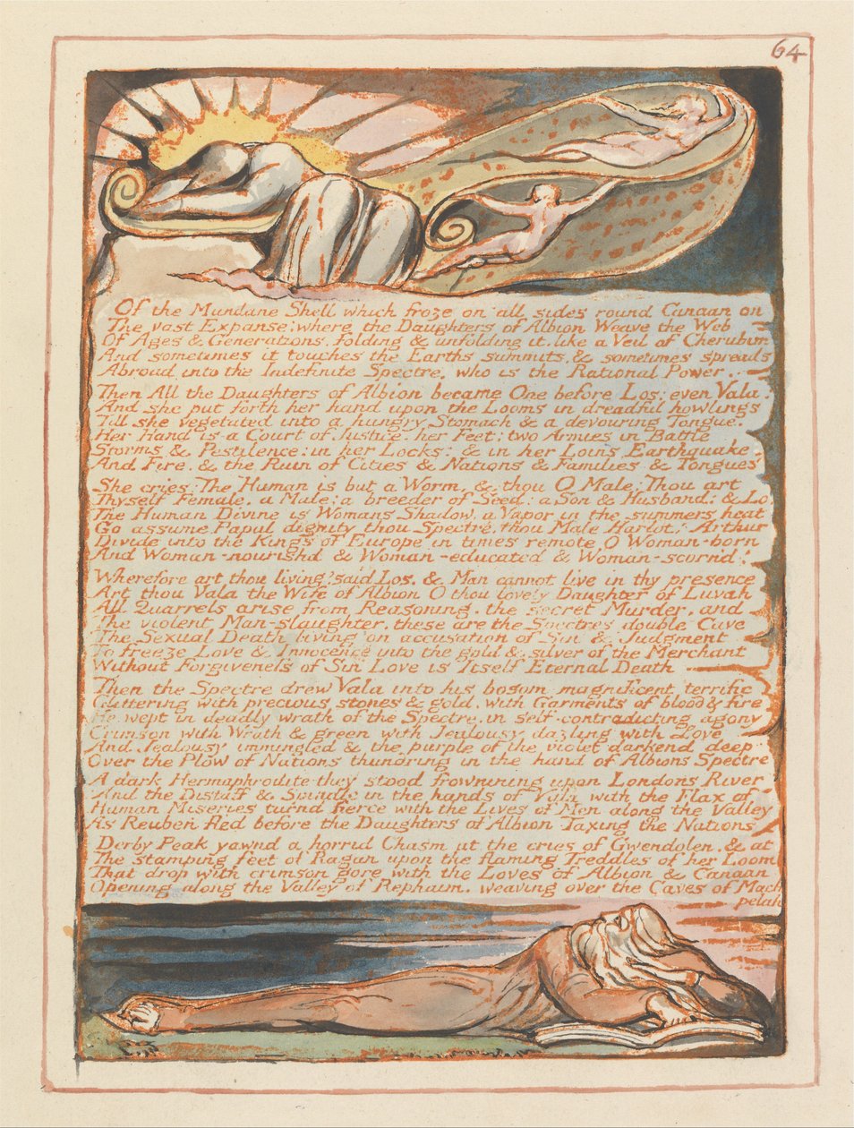 Jérusalem, Planche 64 - William Blake