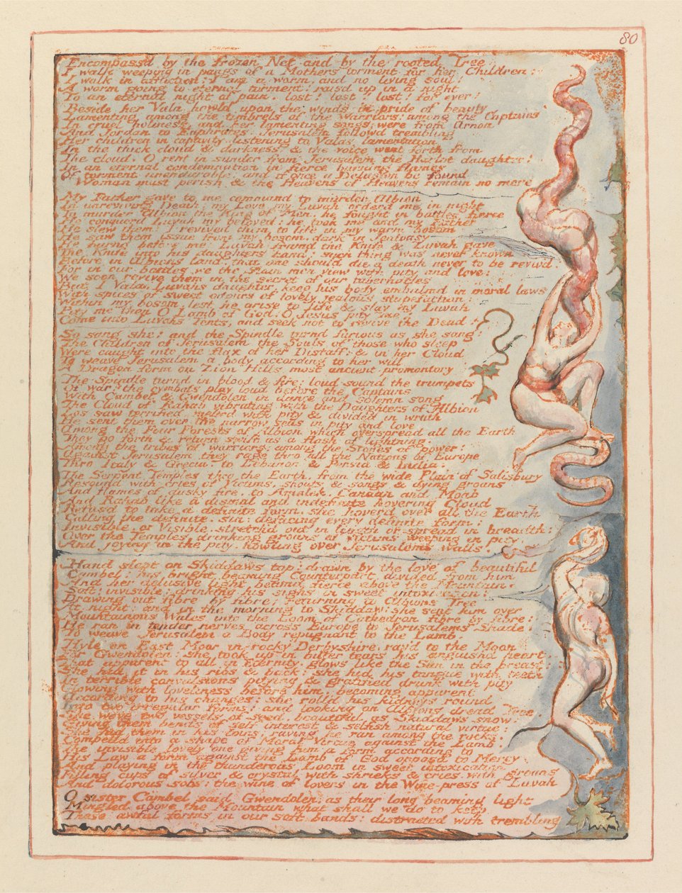 Jérusalem, Planche 80 - William Blake