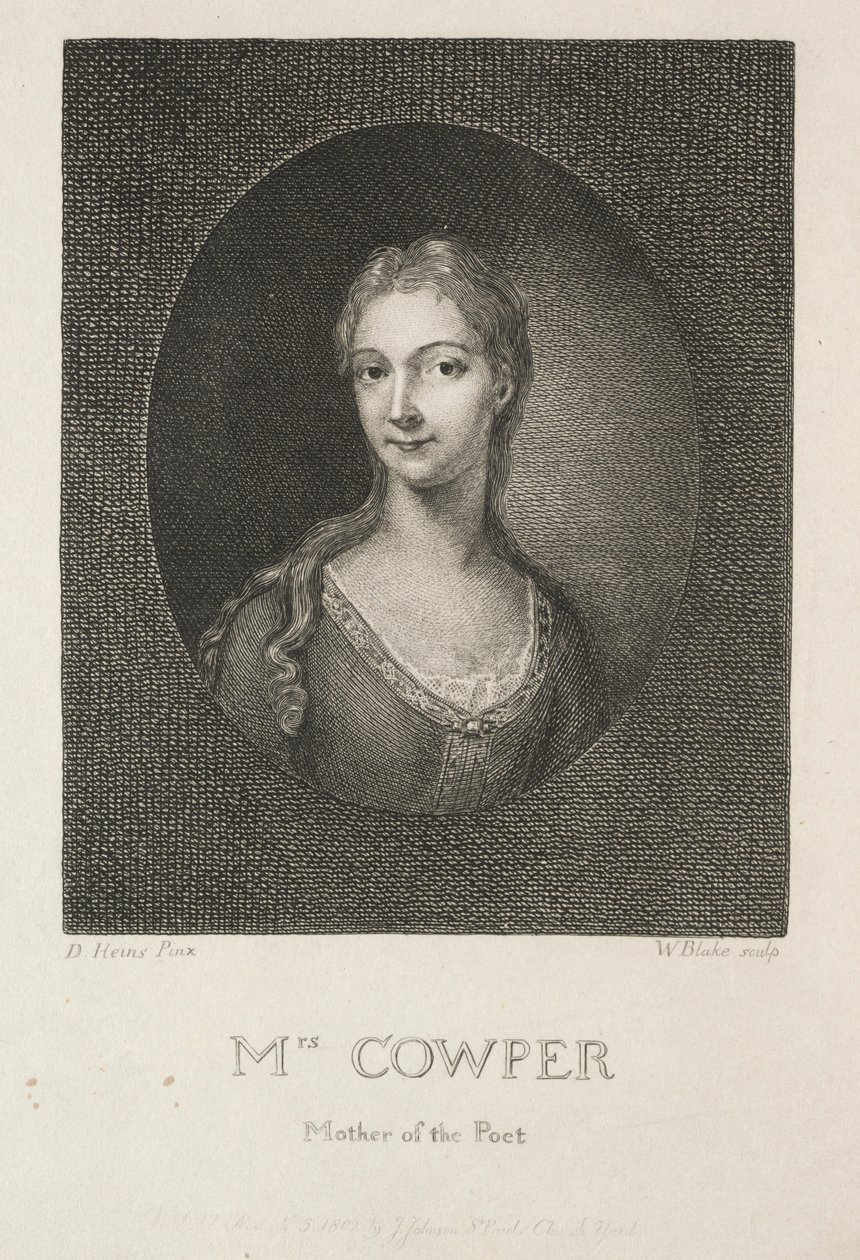 Mme Cowper, mère du poète - William Blake