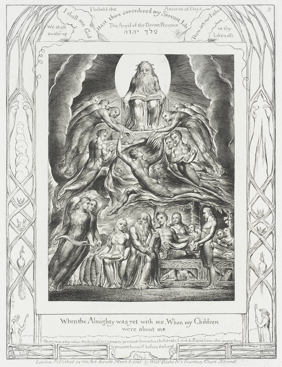 Satan se présentant devant Dieu - William Blake