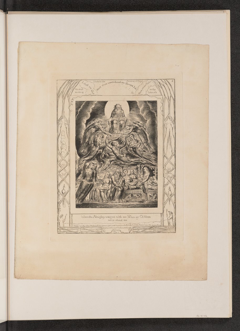 Satan devant le trône de Dieu, 1825 - William Blake