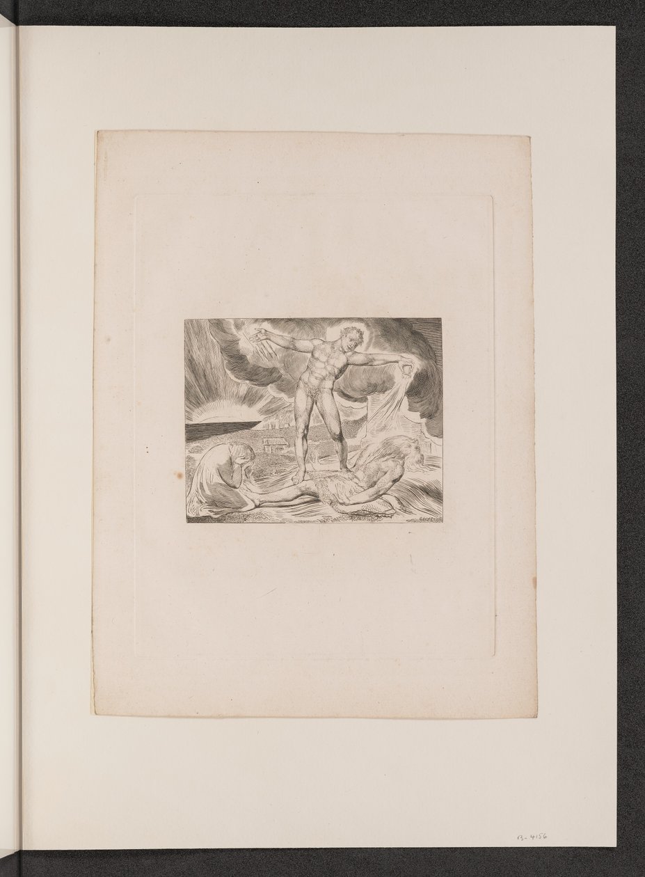 Satan frappant Job avec des furoncles - William Blake