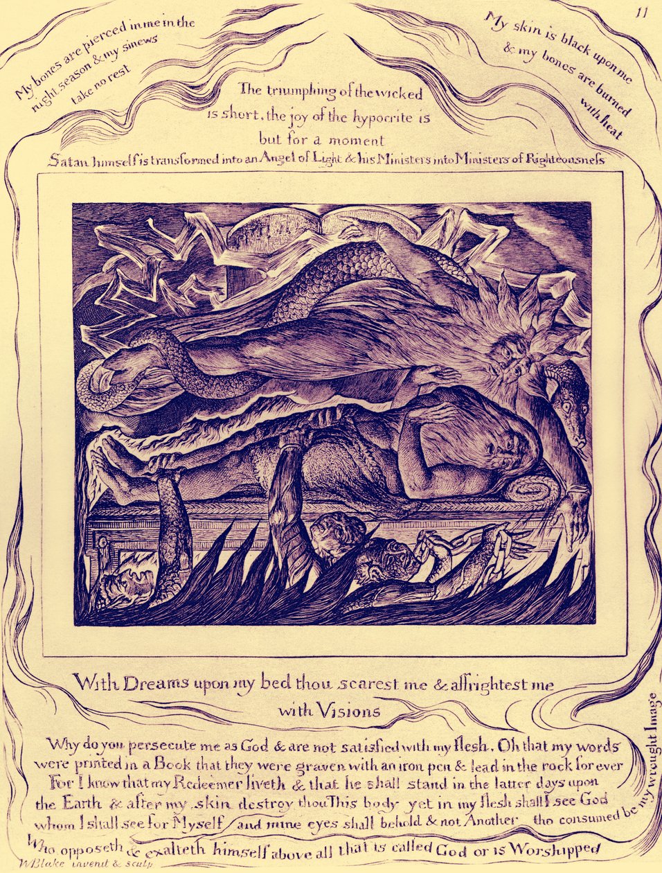 Illustrations du Livre de Job par William Blake - William Blake