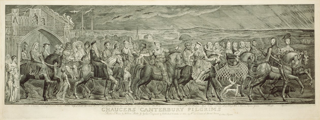 Les Pèlerins de Canterbury - William Blake