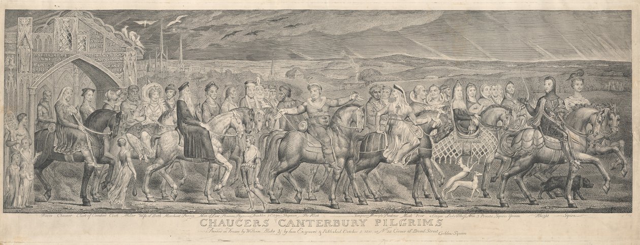 Les Pèlerins de Canterbury - William Blake
