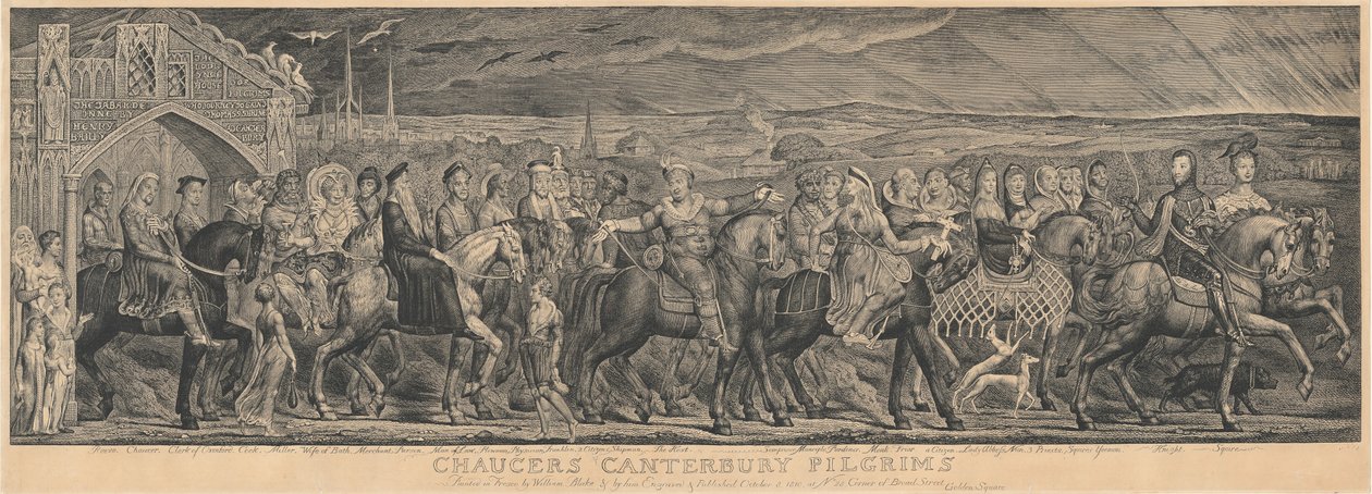 Les Pèlerins de Canterbury, 1810 - William Blake