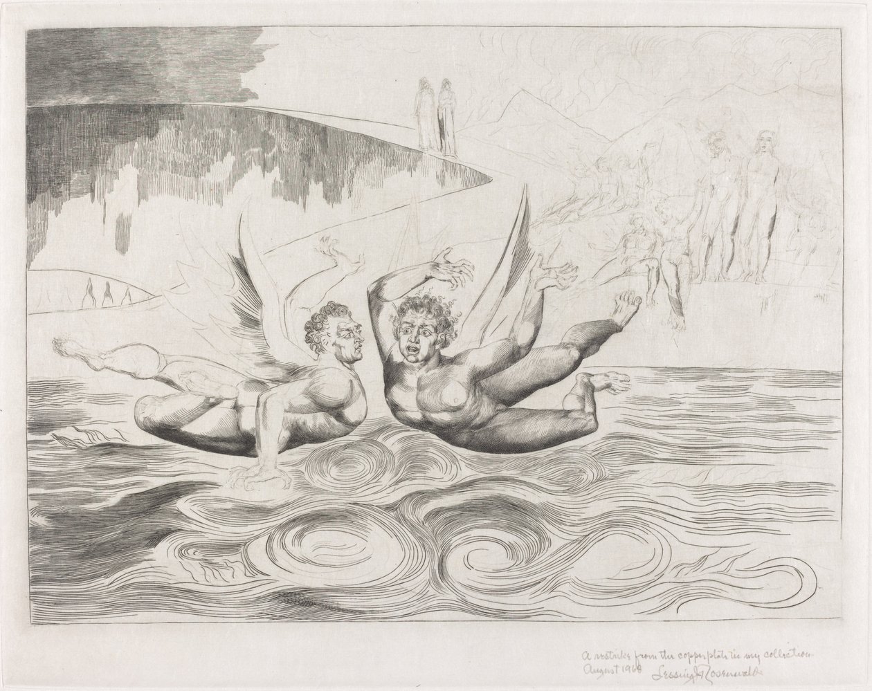 Le Cercle des Officiels Corrompus; les Diables se Battant - William Blake