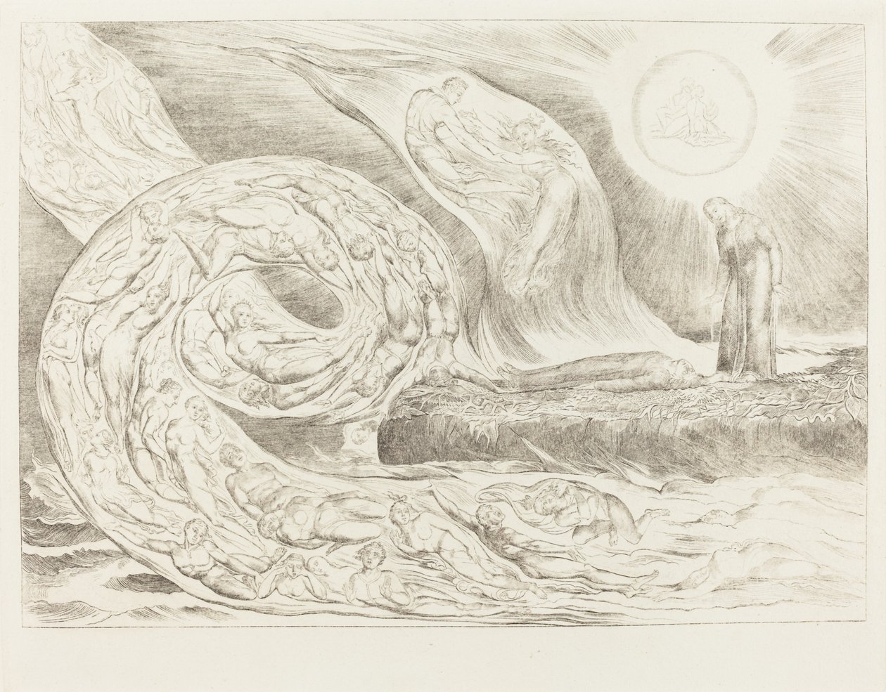 Le Cercle des Luxurieux; Paolo et Francesca - William Blake