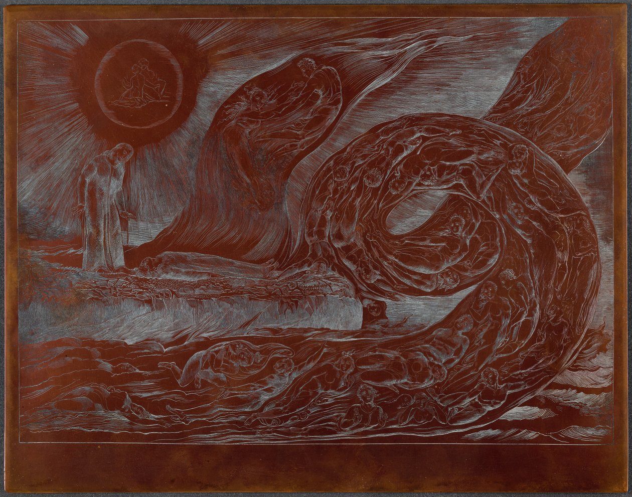Le cercle des luxurieux : Paolo et Francesca - William Blake