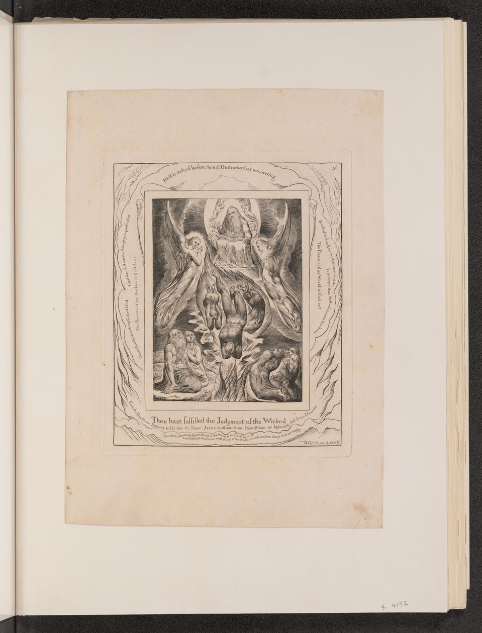La chute de Satan, 1825 - William Blake