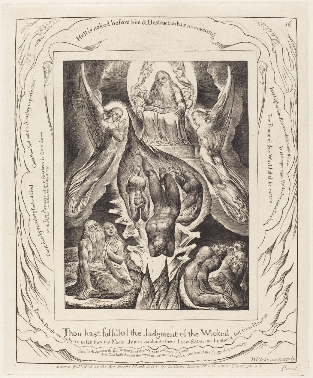 La Chute de Satan, 1825 - William Blake