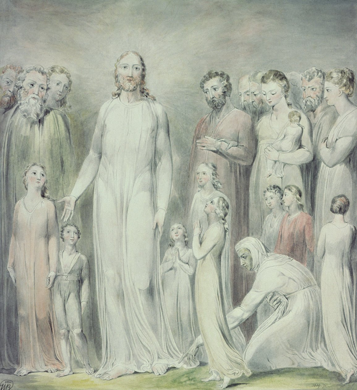 La guérison de la femme avec une perte de sang - William Blake