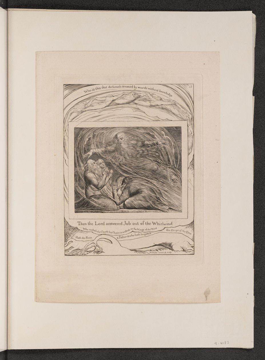 Le Seigneur répondant à Job du tourbillon - William Blake