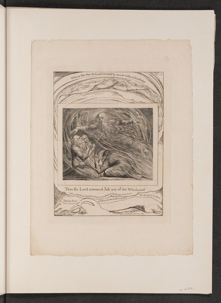 Le Seigneur répondant à Job depuis le tourbillon - William Blake