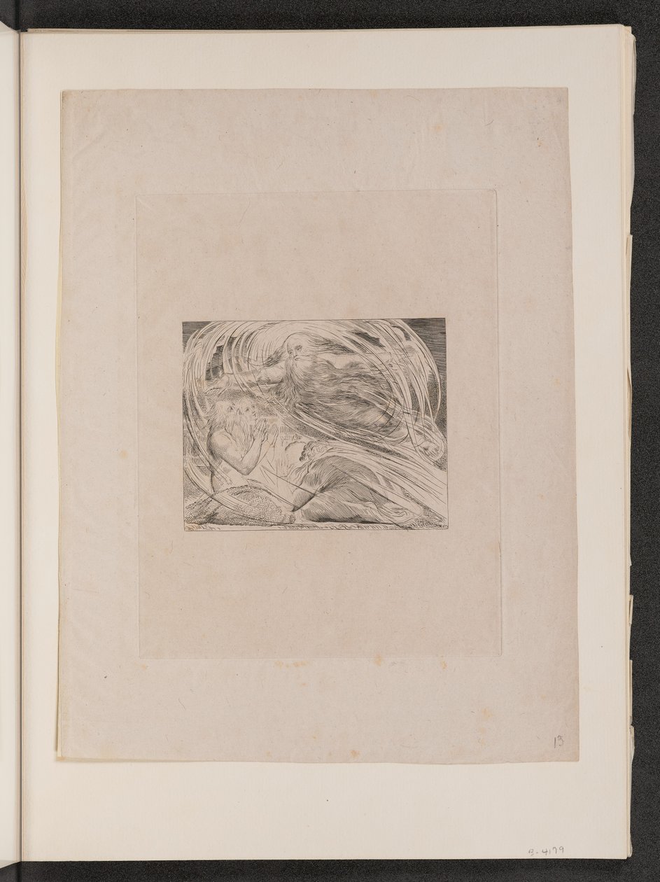 Le Seigneur répondant à Job depuis le tourbillon, 1825 - William Blake