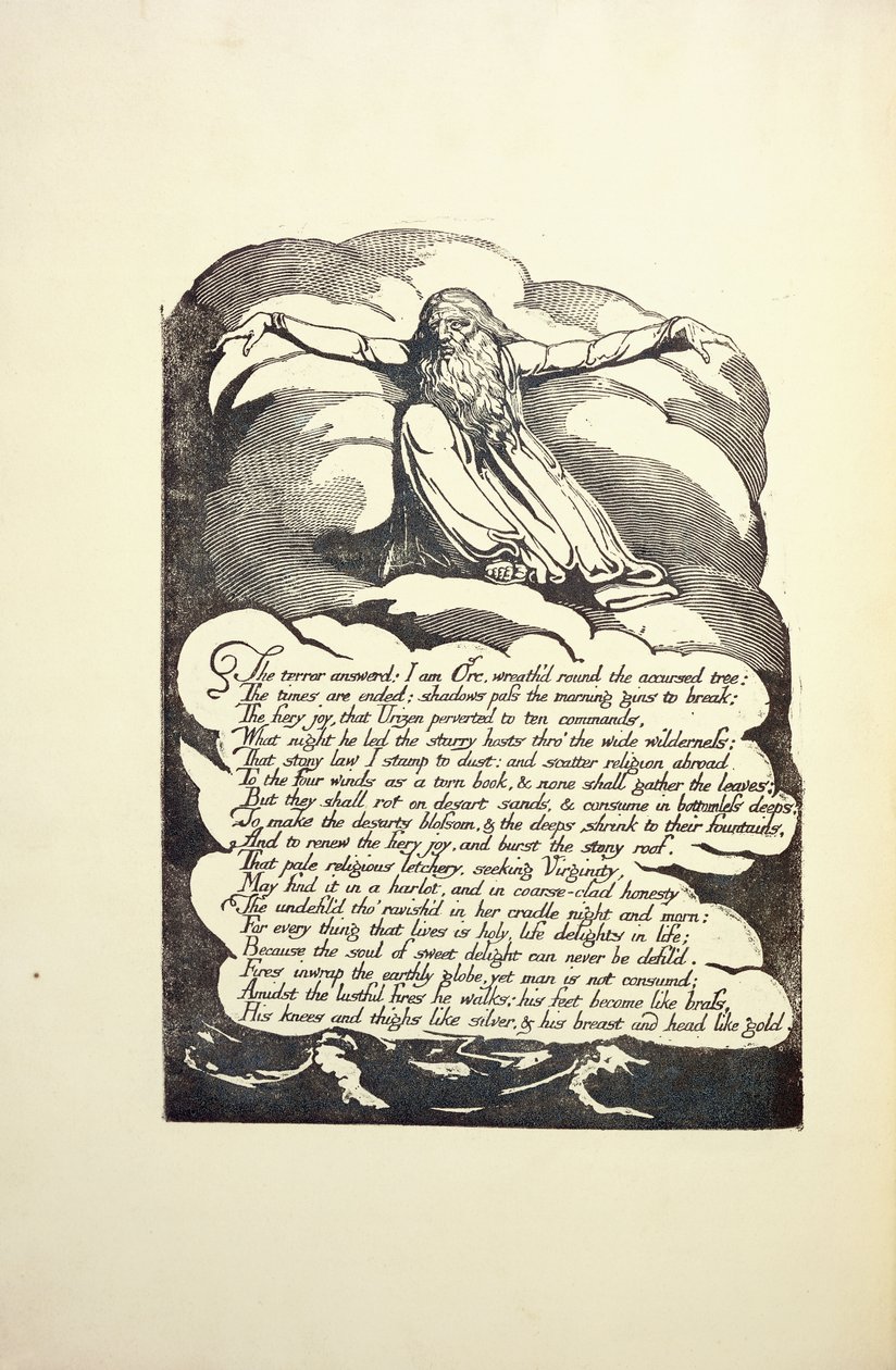 La Terreur Répondue, milieu des années 1790 - William Blake