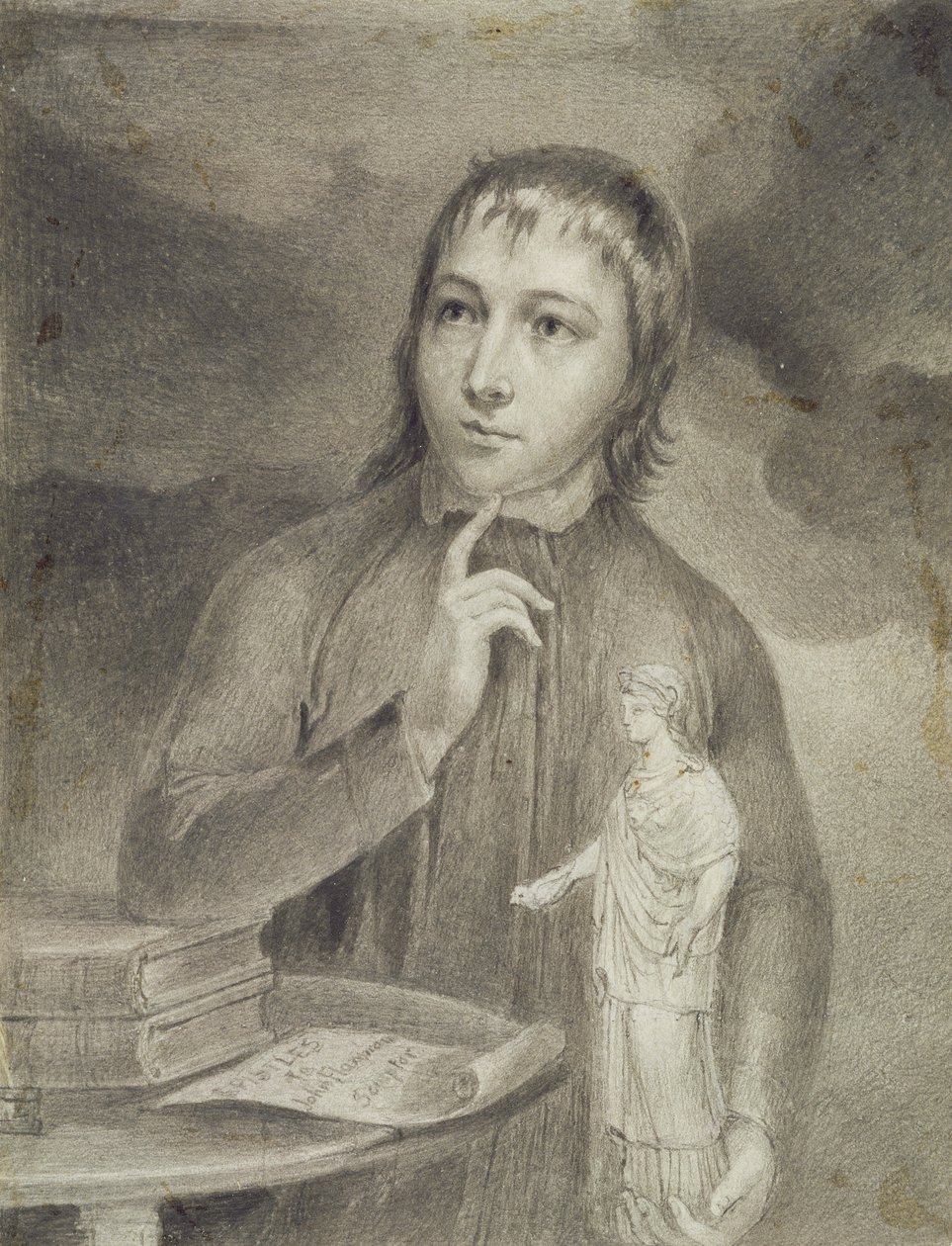Thomas Alphonso Hayley, dessin en demi-longueur - William Blake