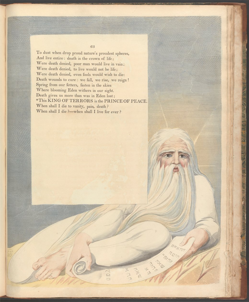 Les Pensées Nocturnes de Young, Page 63, "Ce Roi des Terreurs est le Prince de la Paix" - William Blake