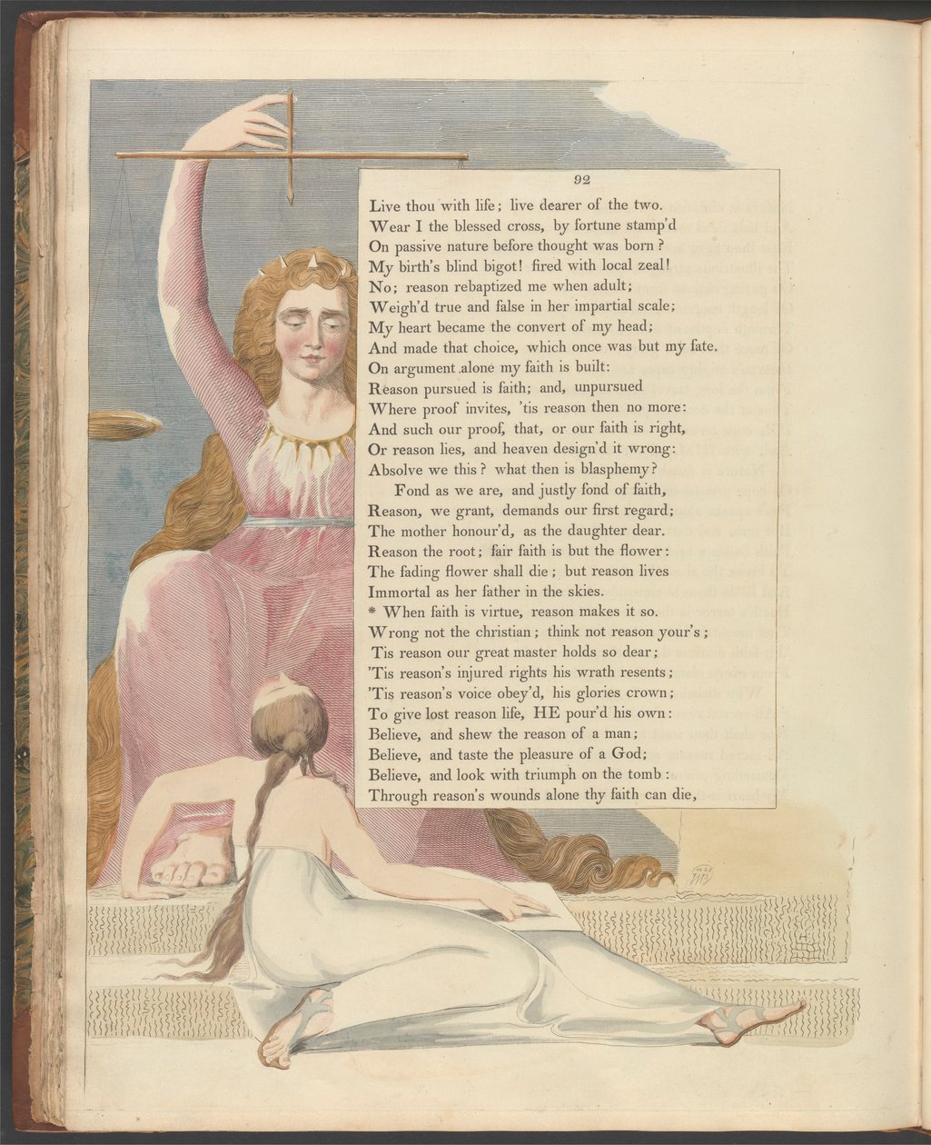 Les pensées nocturnes de Young, page 92, "Quand la foi est vertu, la raison la rend ainsi" - William Blake