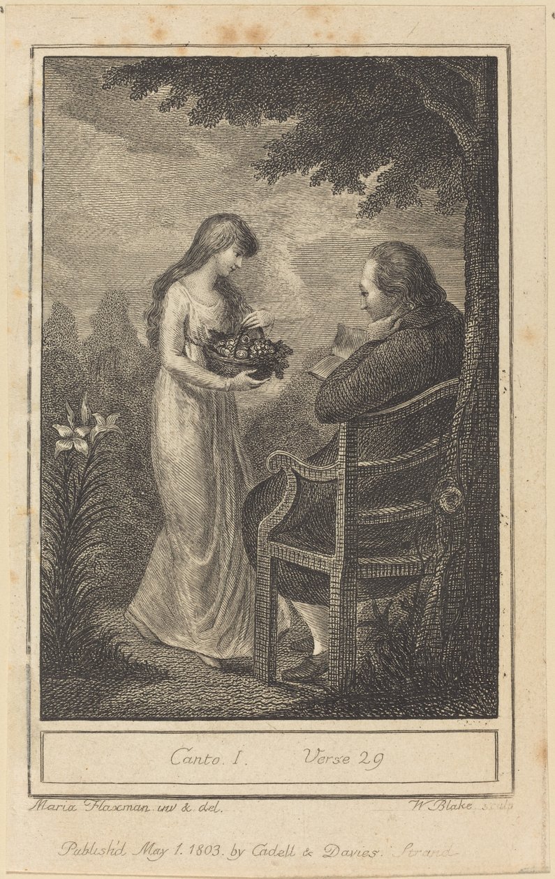 Chant I, Vers 29 - William Blake after Mary Ann Flaxman