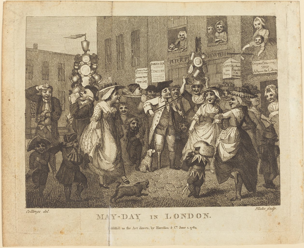 Fête du 1er mai à Londres - William Blake after Samuel Collings