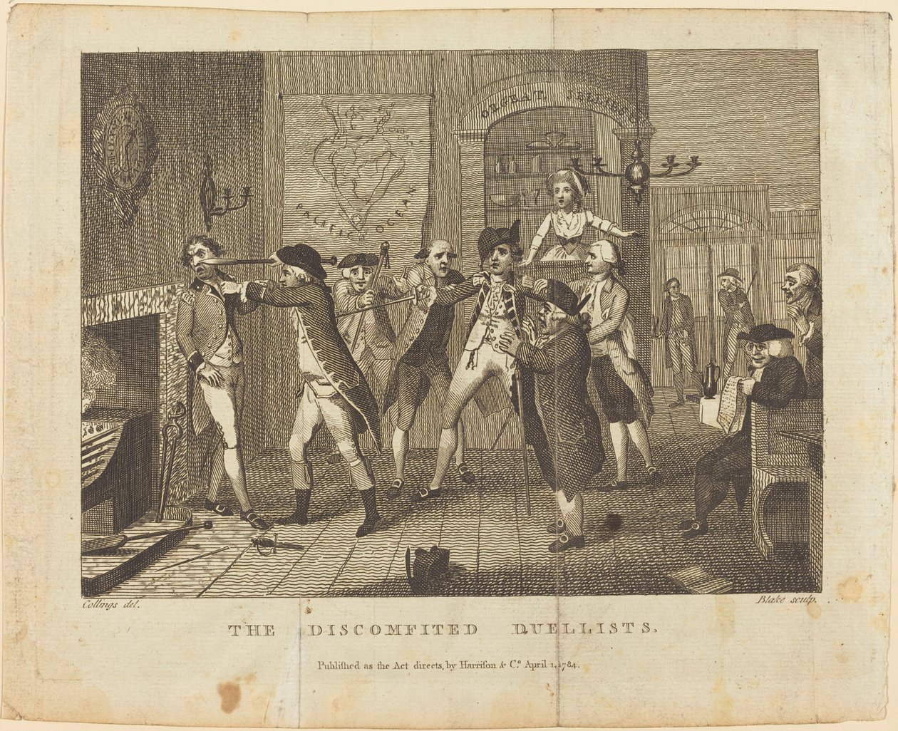 Les duellistes déconfit - William Blake after Samuel Collings