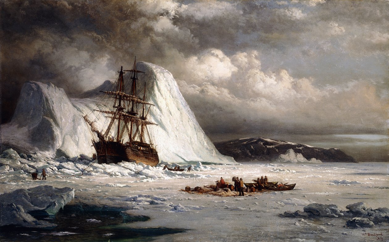 Navire pris dans les glaces - William Bradford
