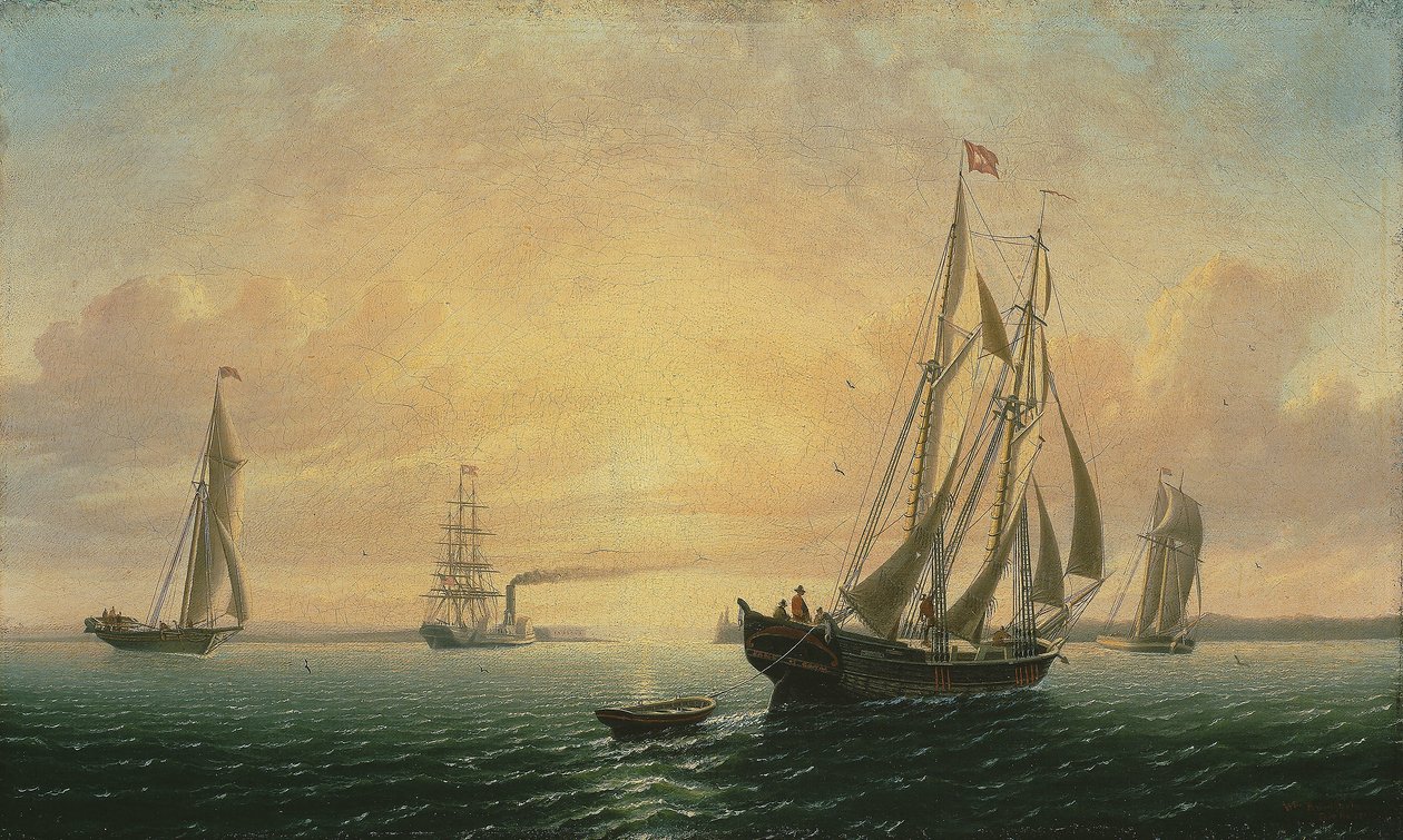La goélette Jane de Bath, Maine - William Bradford