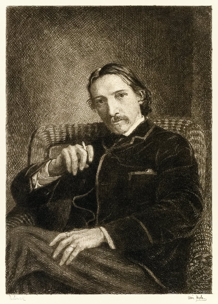 Robert Louis Stevenson (1850-1894) auteur britannique connu pour ses livres à succès L