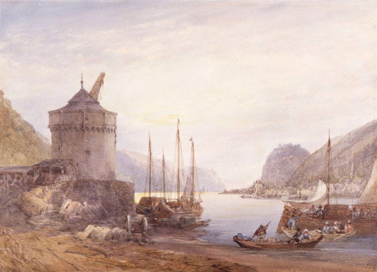 Andernach sur le Rhin - William Callow