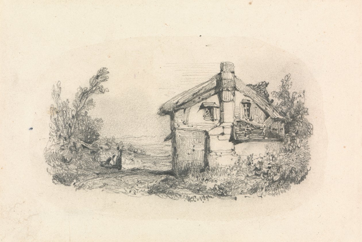 Cottage dans un paysage - William Callow