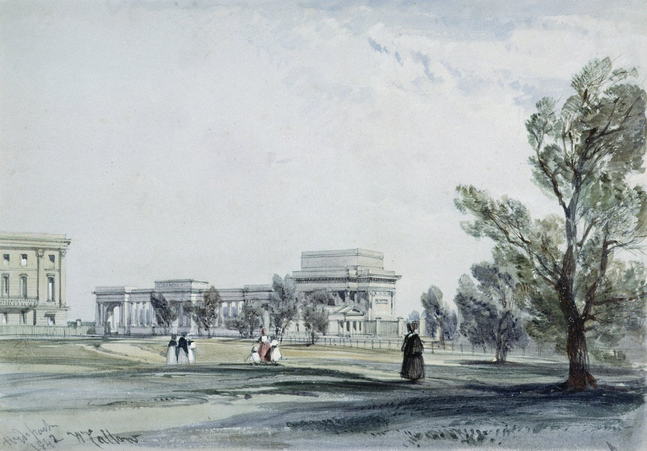 Entrée de Hyde Park à Hyde Park Corner - William Callow