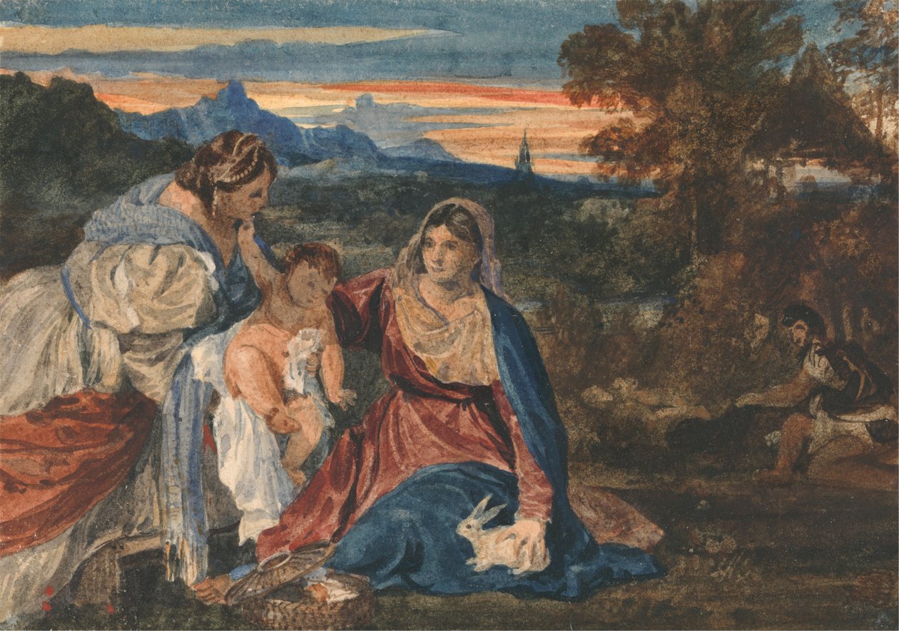 Madonna avec un lapin - William Callow