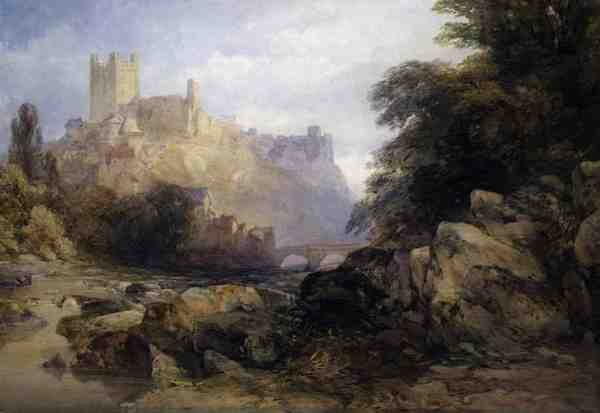 La ville et le château depuis la rivière, c.1860 - William Callow