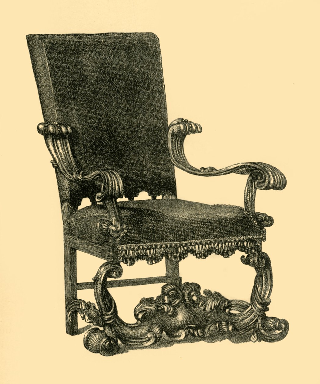 Fauteuil en noyer, vers 1685-1710 - William Catley